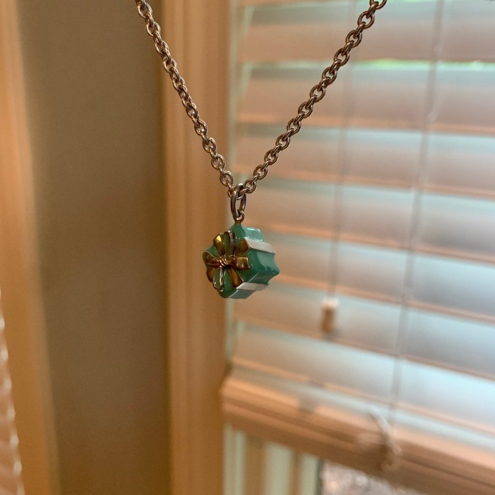 Tiffany BLUE BOX® Charm and Sterling Silver Chain